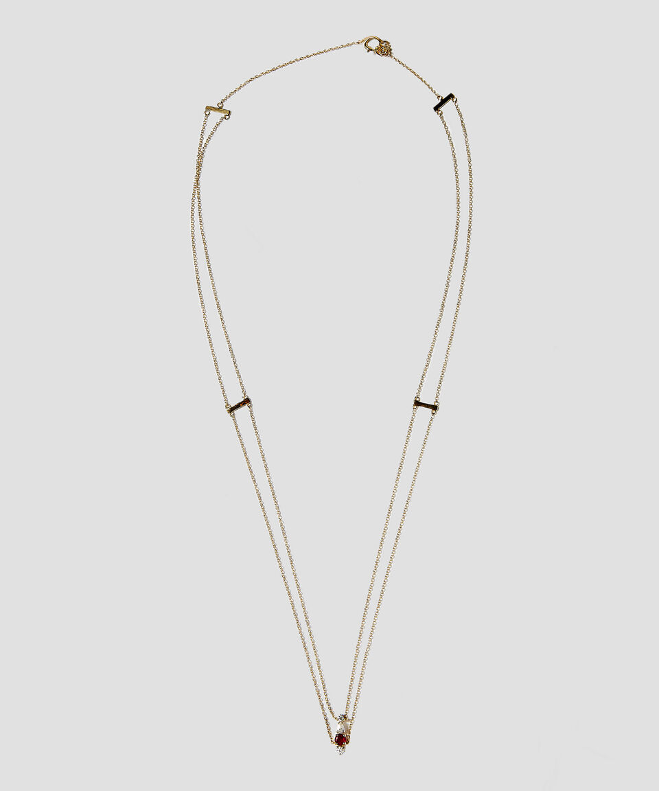 Eugenia Gargantilla en oro amarillo de 18 kilates con rubí Mujer