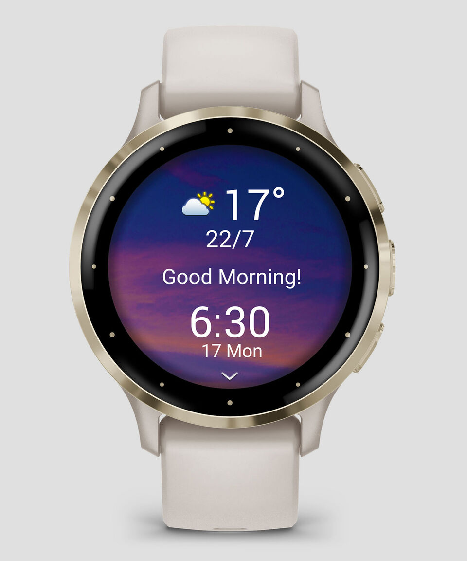 Garmin Monitor Venu 3S Ivory + Soft Gold Deportivo