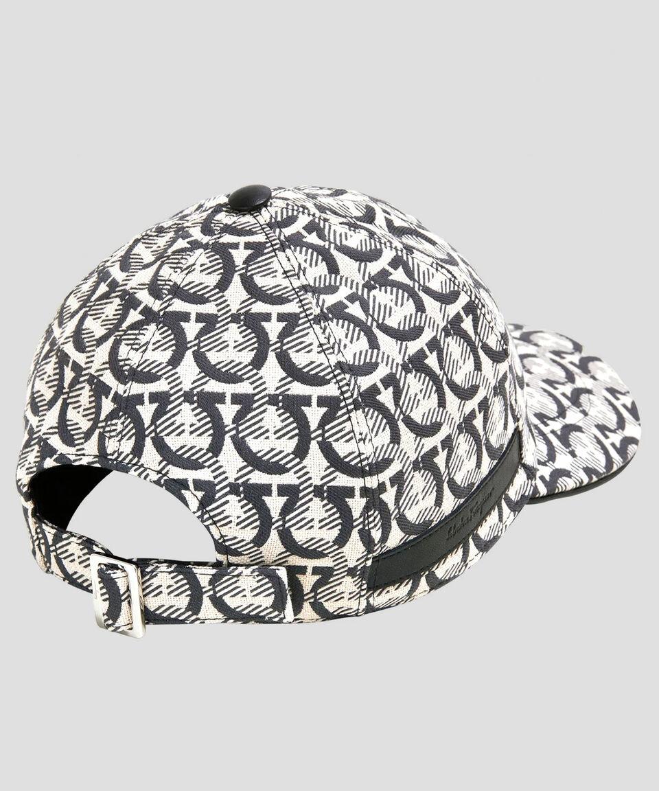 Ferragamo Gorra De Béisbol Con Estampado Gancini Entrelazado Hombre