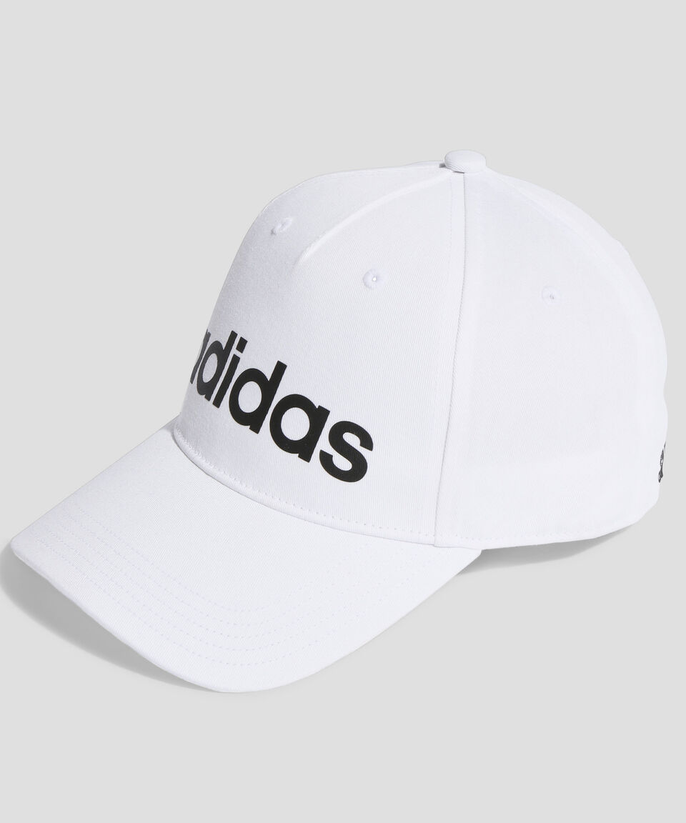 Adidas Gorra de entrenamiento con nombre de la marca blanca Unisex