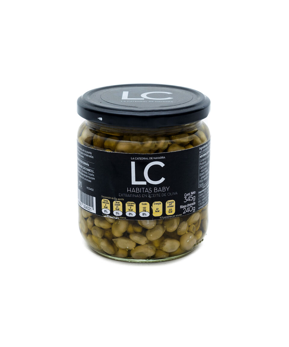 La Catedral De Navarra Habitas Baby Extrafinas en Aceite de Oliva 345 g