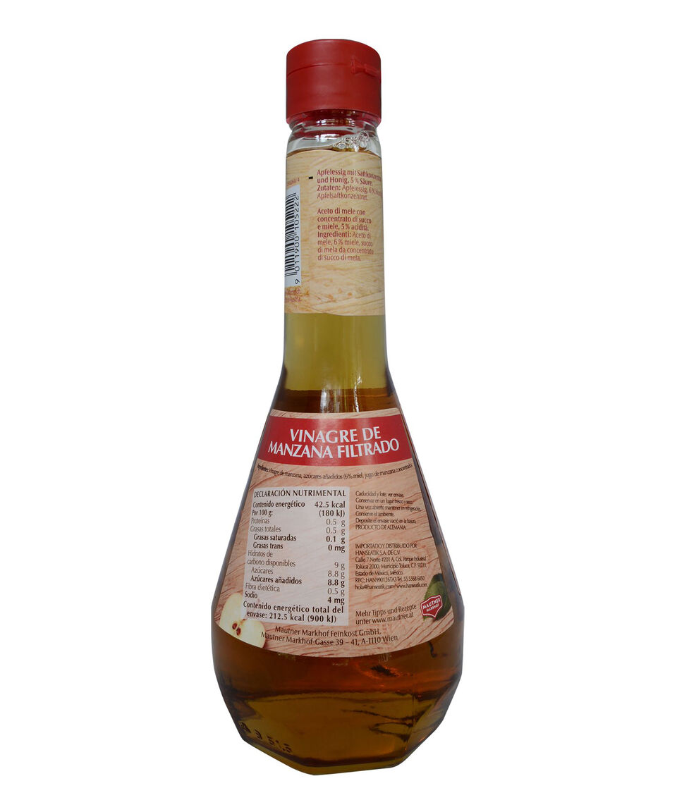 Hanseatik Vinagre De Manzana Filtrado 500 Ml