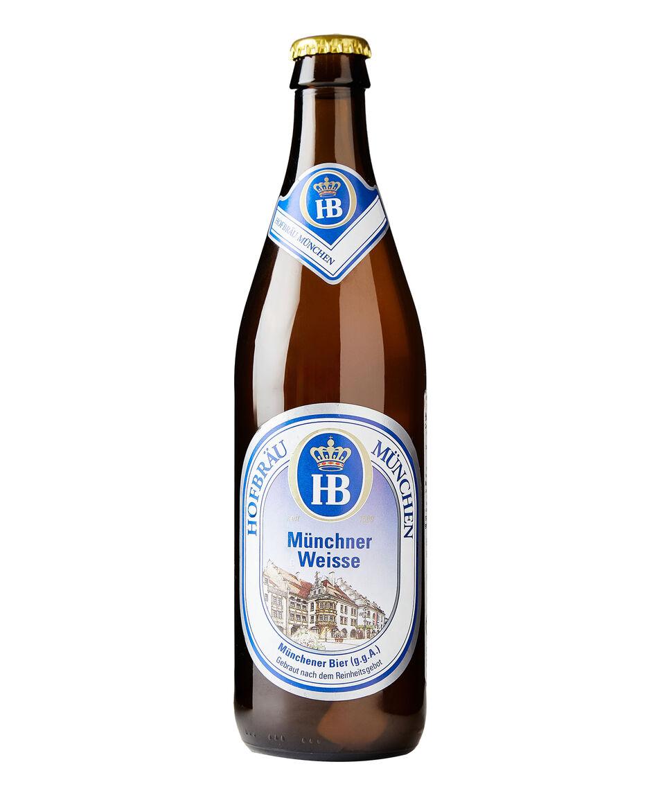 HOFBRÄU MÜNCHEN Cerveza Clara Hefeweizen 500 ml