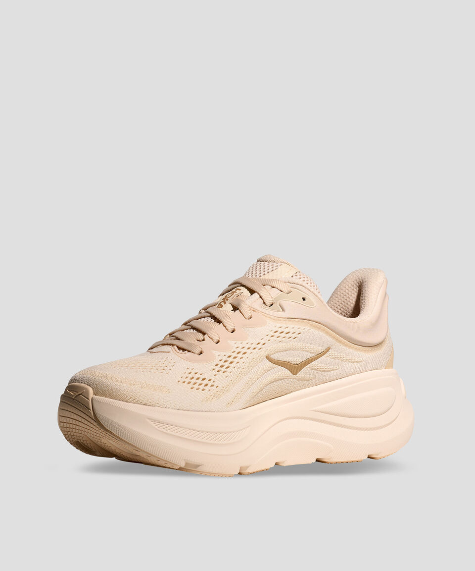 Hoka Tenis Bondi 9 Crema Mujer