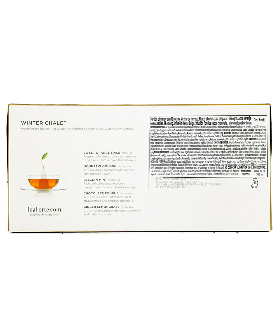 Tea Forté Infusión De Té Winter Chalet Edición Limitada