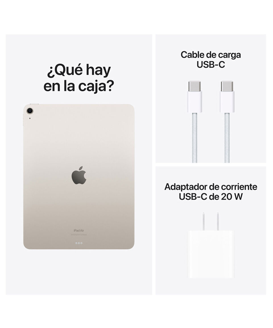 Apple IPad Air 13" Chip M2 RAM 8 GB 256 GB Blanco Estelar