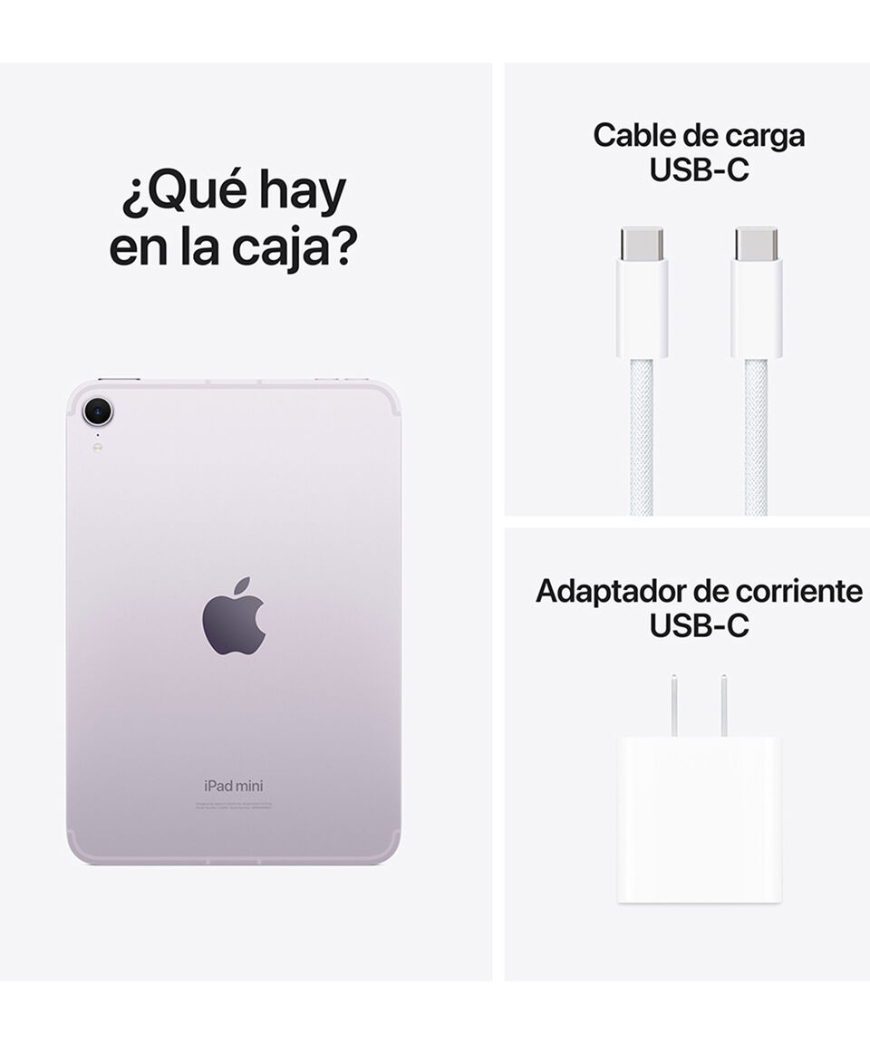 Apple IPad Mini Wi-Fi + Cellular 8.3" Chip A17 Pro 256 GB Morado