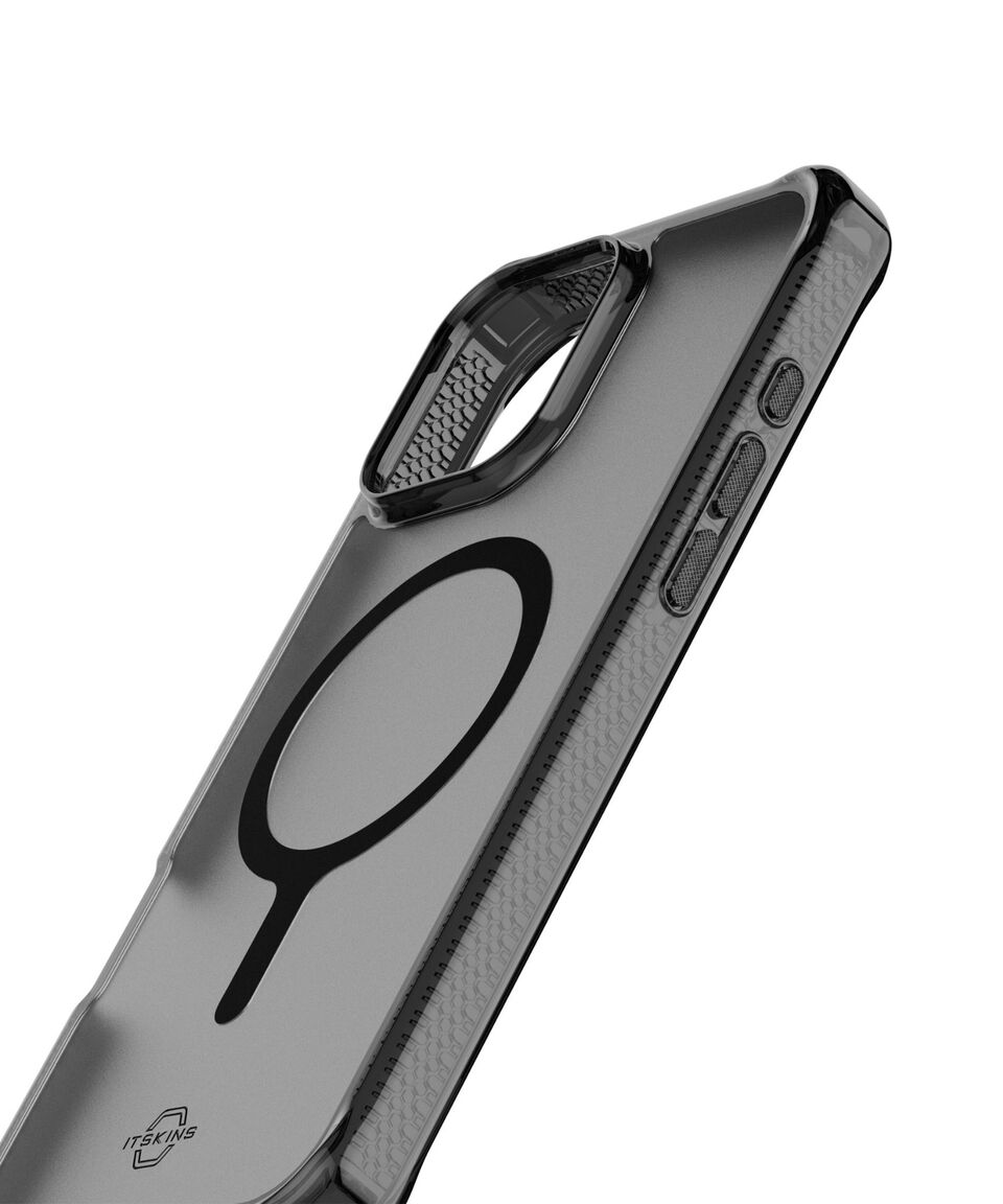 Itskins Funda IPhone 16 Pro Hybrid R Vapor Gris