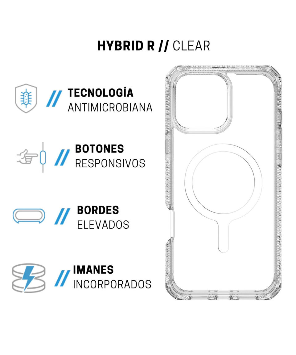 Itskins Funda Para IPhone 16 Pro Max Transparente