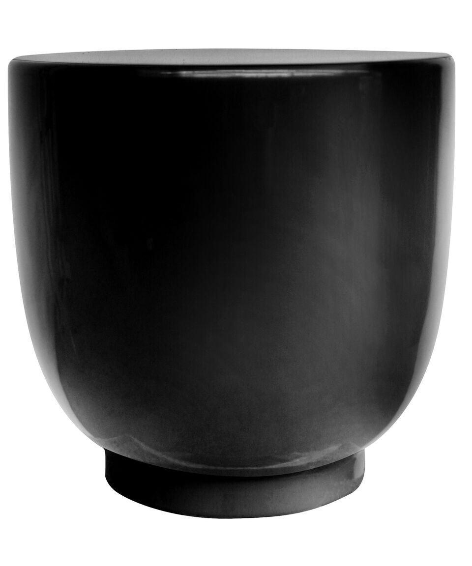 Jaresa Mesa Auxiliar Puff en Fibra de vidrio Negra