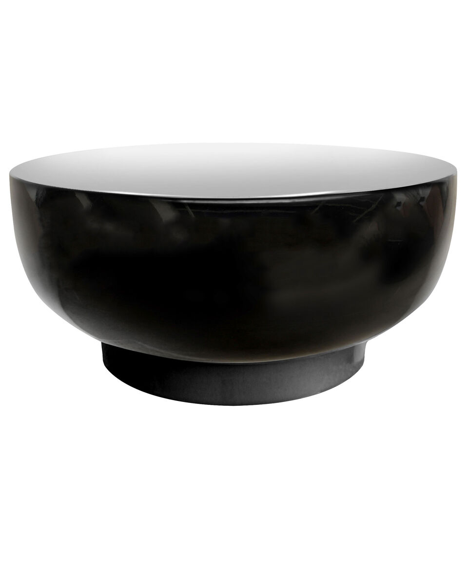 Jaresa Mesa de Centro Puff Negro