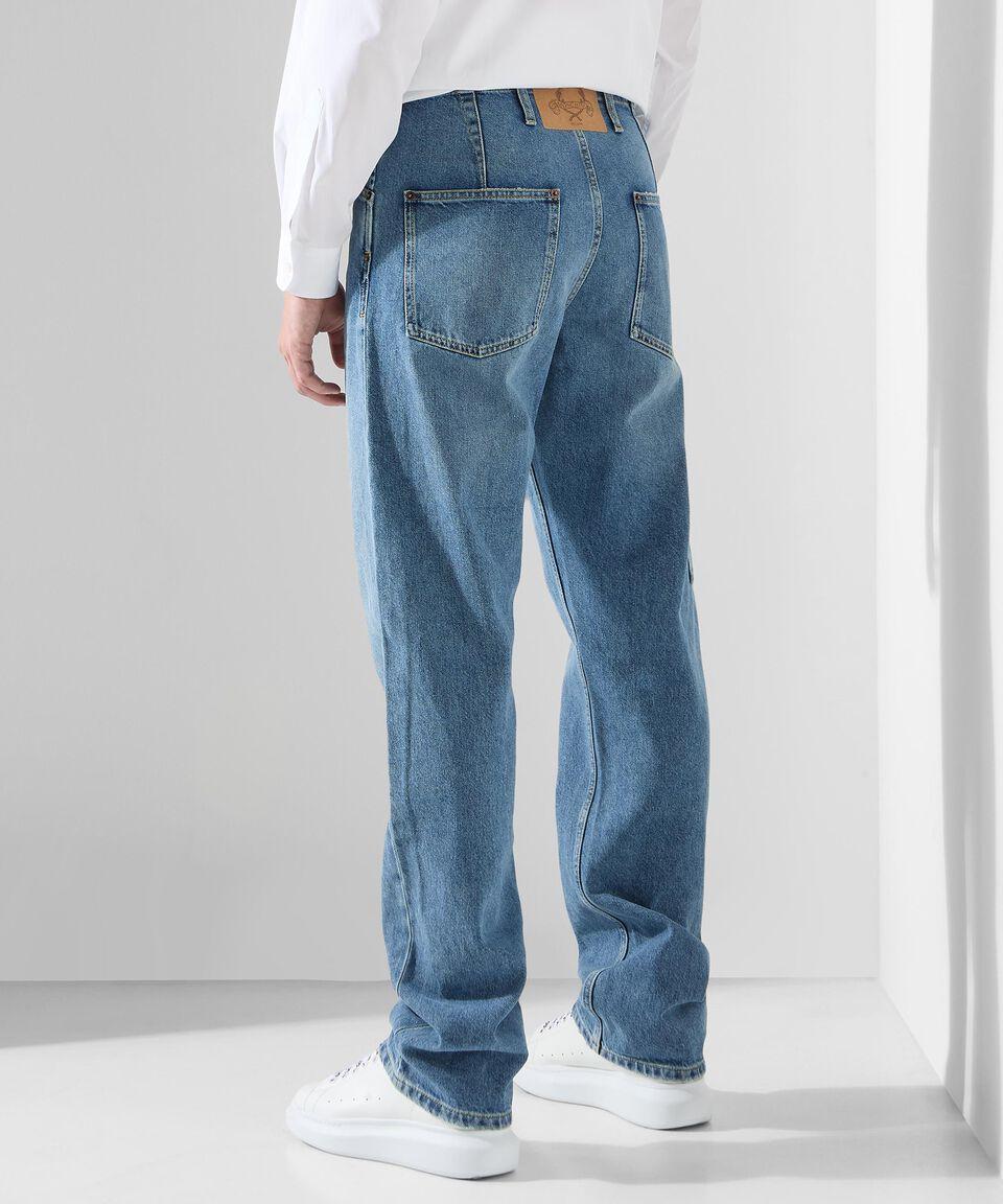 Moschino Jeans Laurel Crown Emblem De Corte Regular Hombre