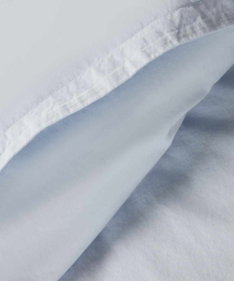 Chester & Peck Juego De Funda Para Duvet Matrimonial De Algodón Percale Azul