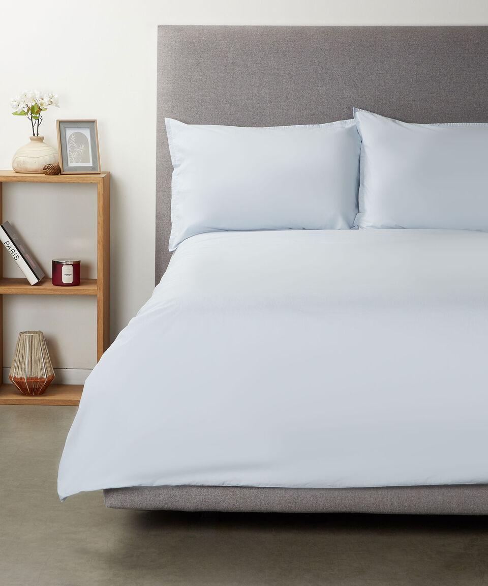 Chester & Peck Juego de Funda para Duvet Matrimonial de algodón Percale Azul