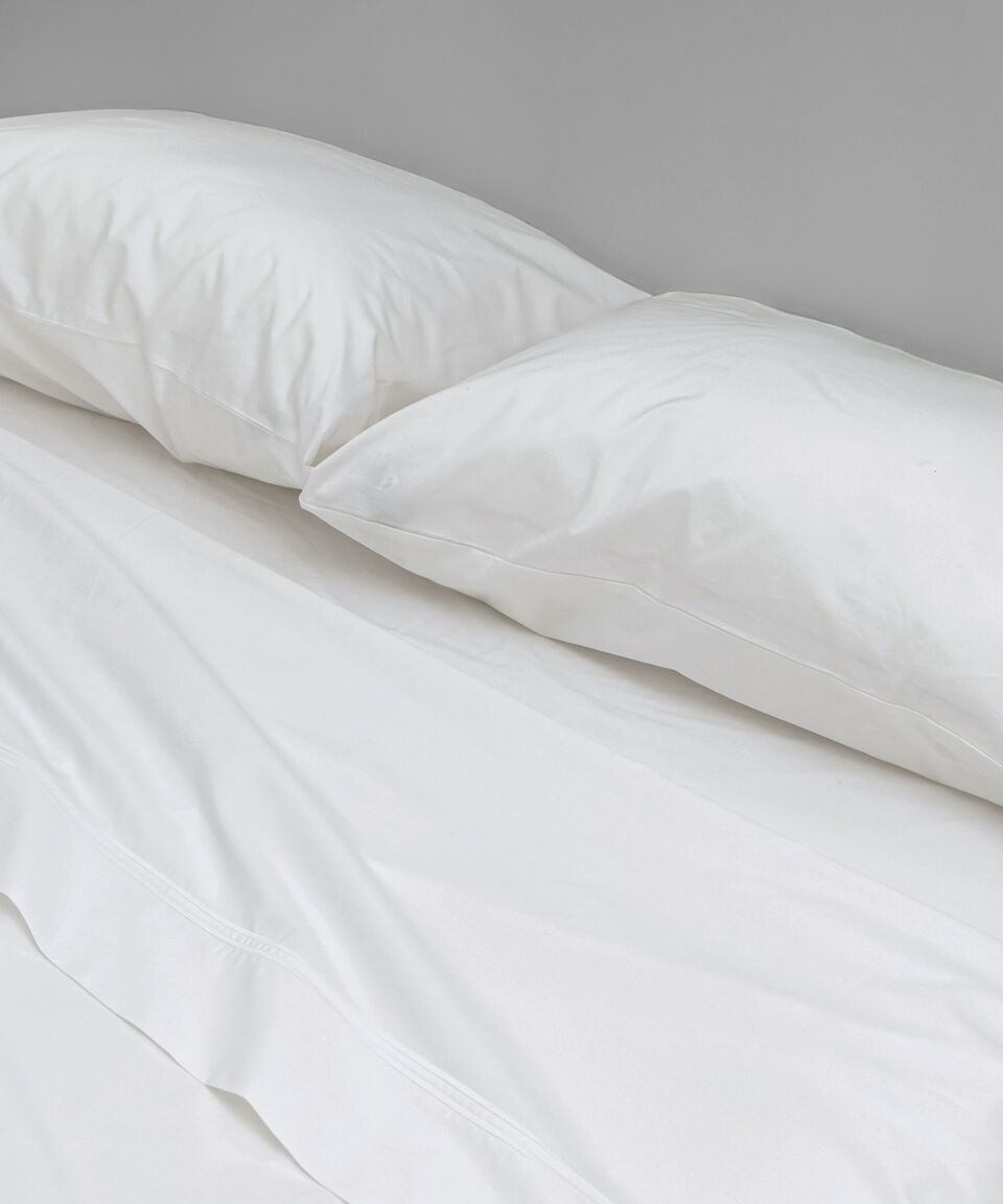 Mint & Lime Juego de Sábanas King Size en algodón Feston blanco