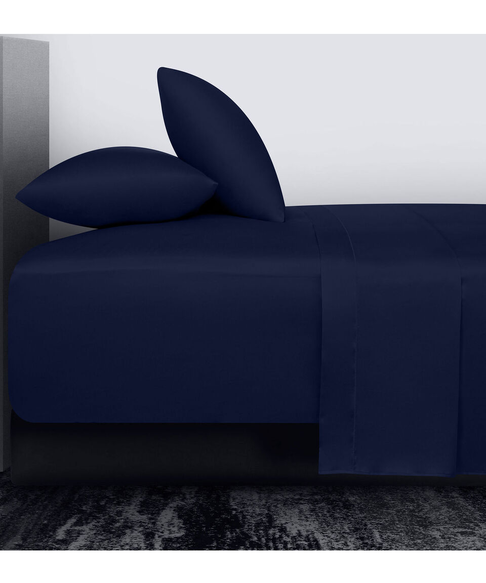 Casa Palacio Juego De Sábanas King Size En Algodón Royal Azul Marino