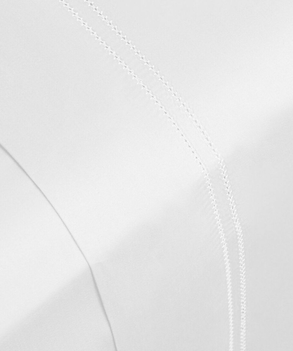 Casa Palacio Juego De Sabanas Matrimonial En Algodón Imperial Blanco