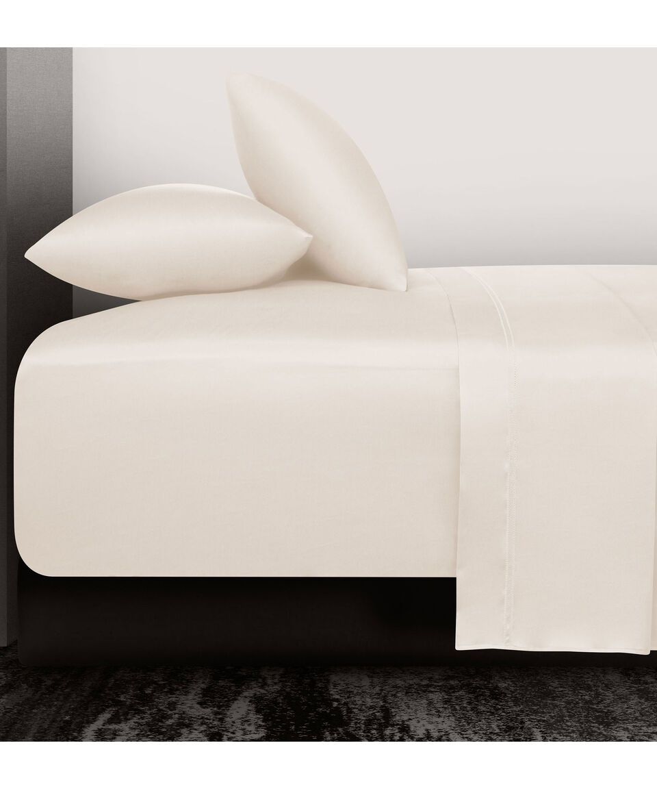 Casa Palacio Juego De Sabanas Matrimonial En Algodón Imperial Marfil