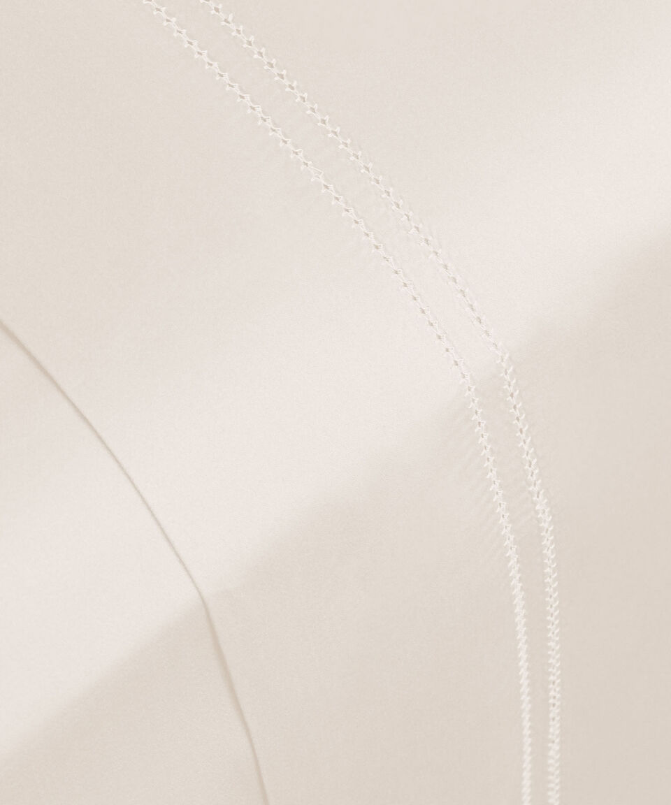 Casa Palacio Juego De Sabanas Matrimonial En Algodón Imperial Marfil