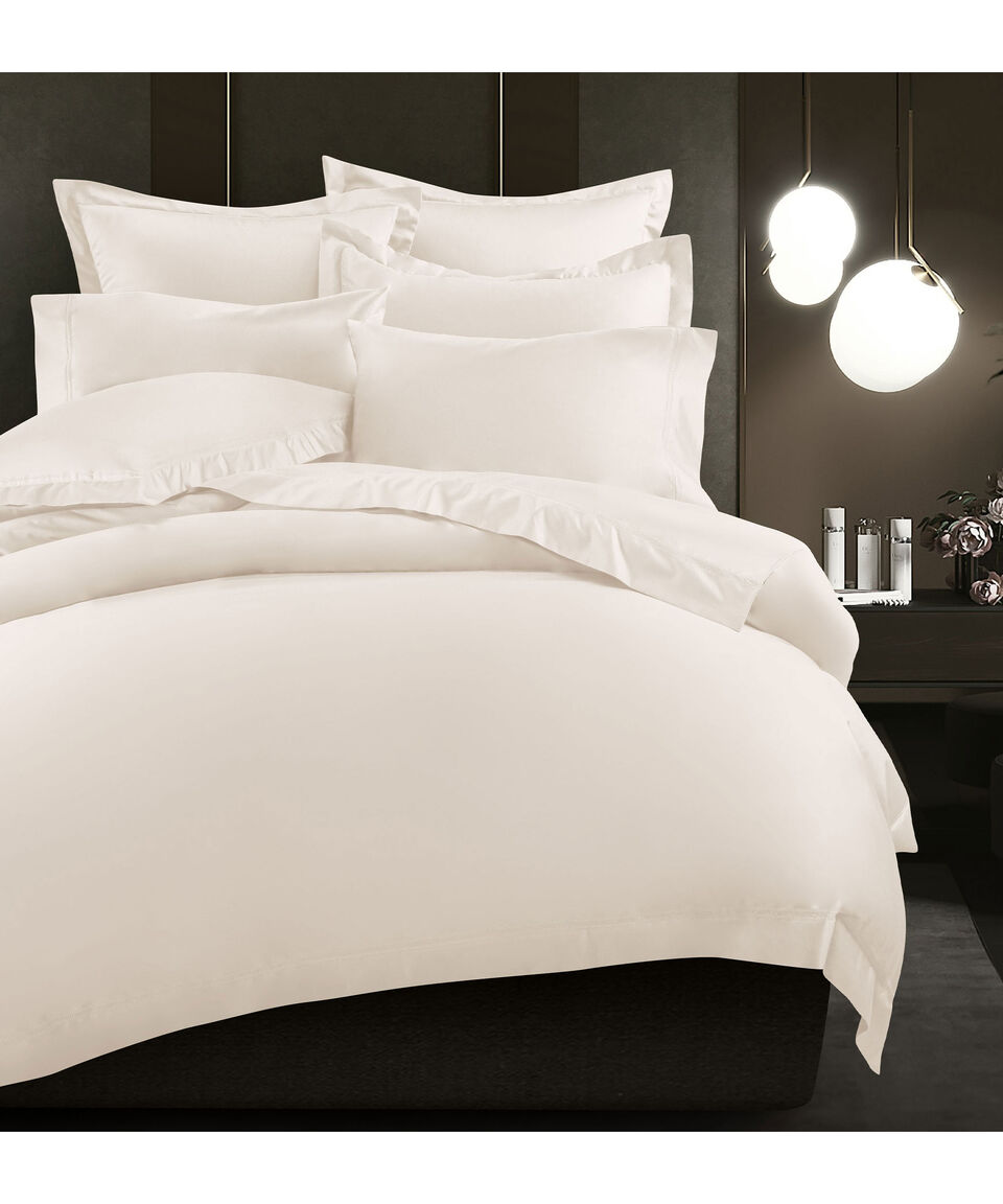 Casa Palacio Juego de sabanas Matrimonial en Algodón Imperial Marfil