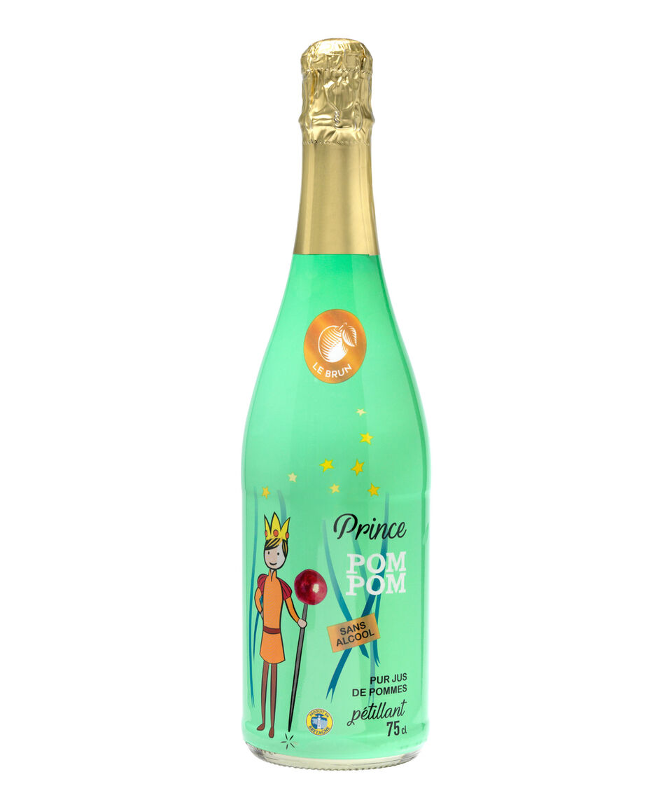 Pompom Jugo de manzana espumoso Príncipe Pompom 750 ml