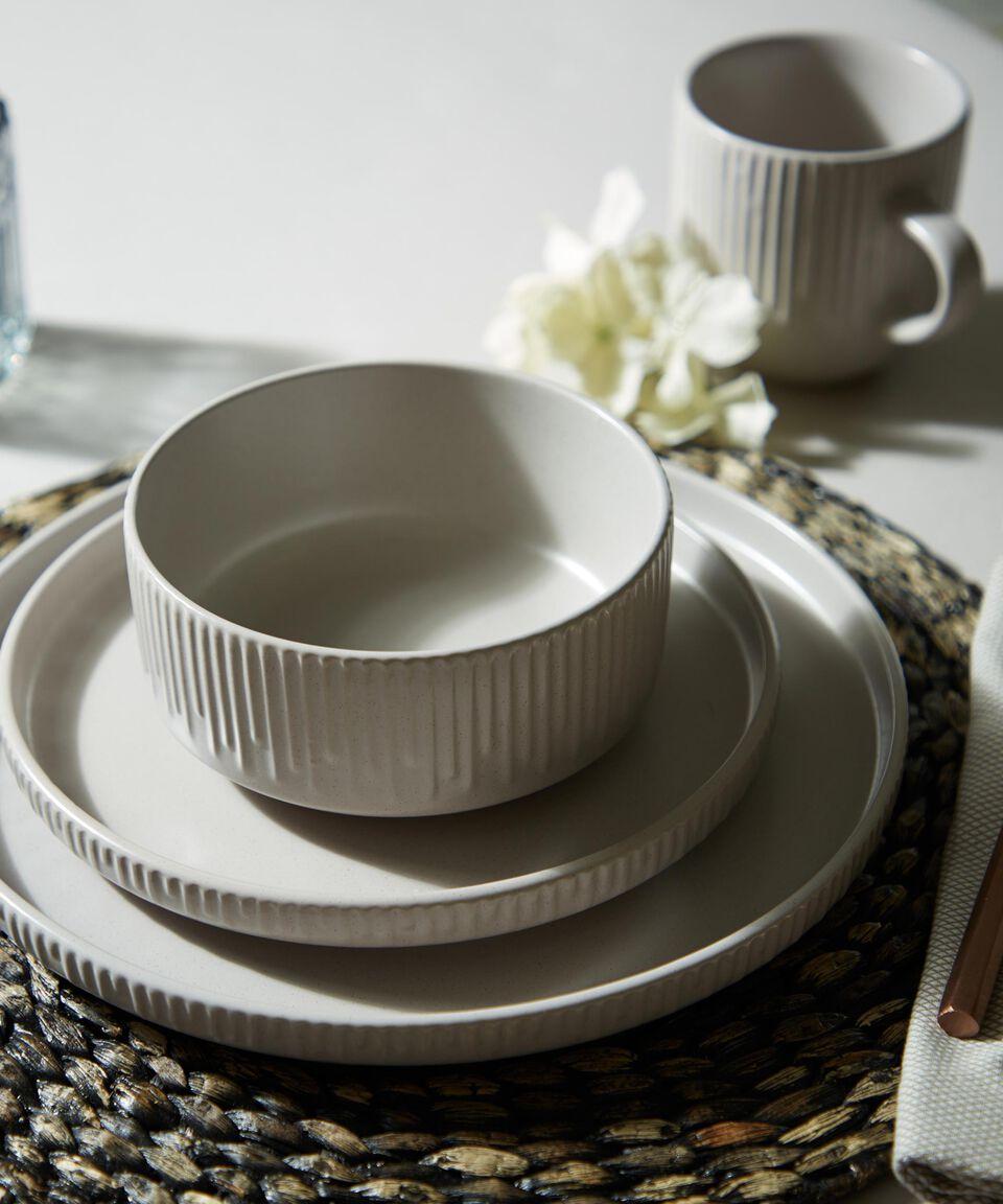 Kasablanka Vajilla 16 Piezas Gris