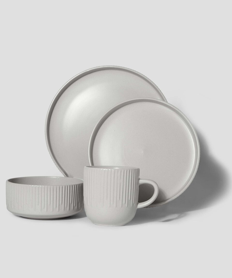 Kasablanka Vajilla 16 piezas Gris