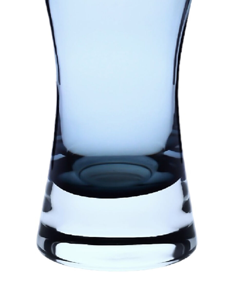 Krosno Florero Silueta En Vidrio Azul