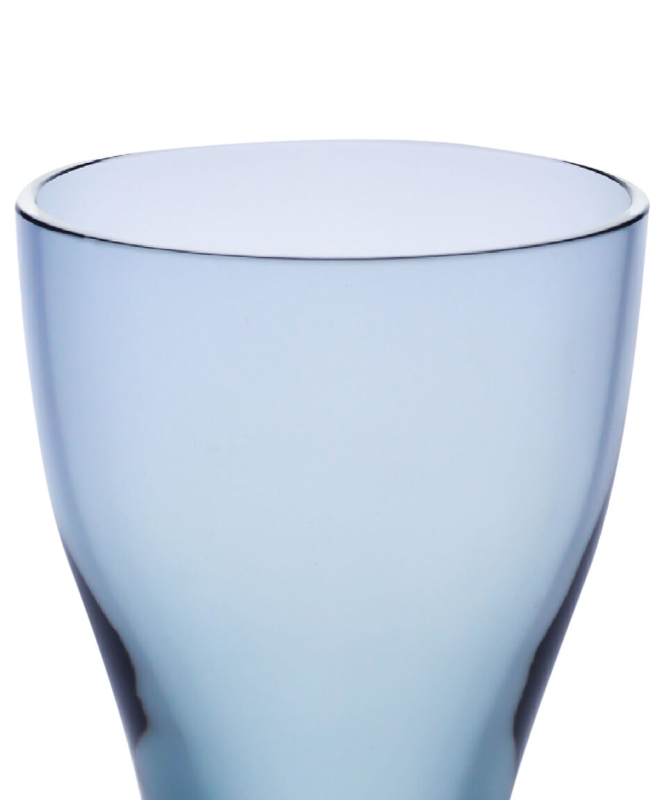 Krosno Vaso Para Tequila Silueta En Vidrio Azul