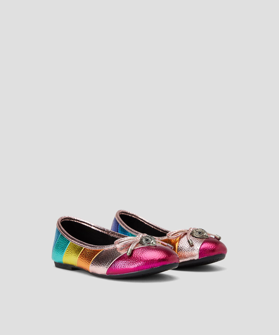 Kurt Geiger Flats Moño En Piel Niña