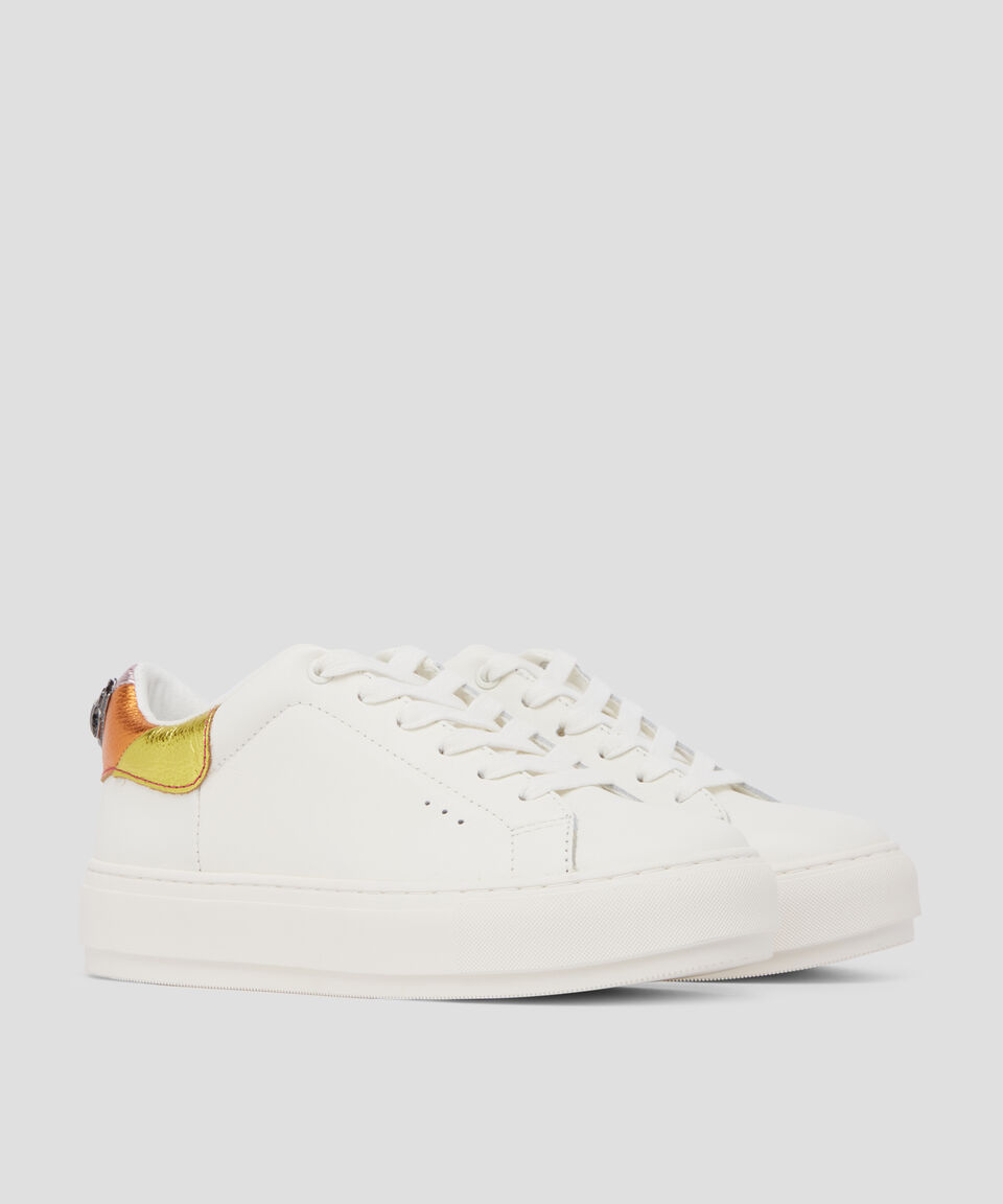 Kurt Geiger Tenis Casuales En Piel Blanca Mujer