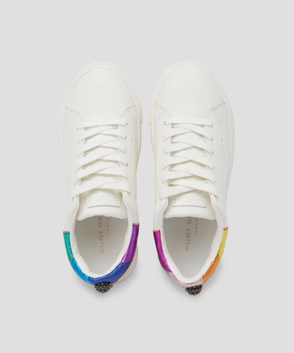 Kurt Geiger Tenis Casuales En Piel Blanca Mujer