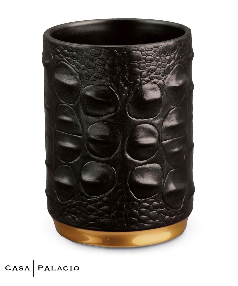L Objet Portalápices Cocodrilo en Porcelana fina