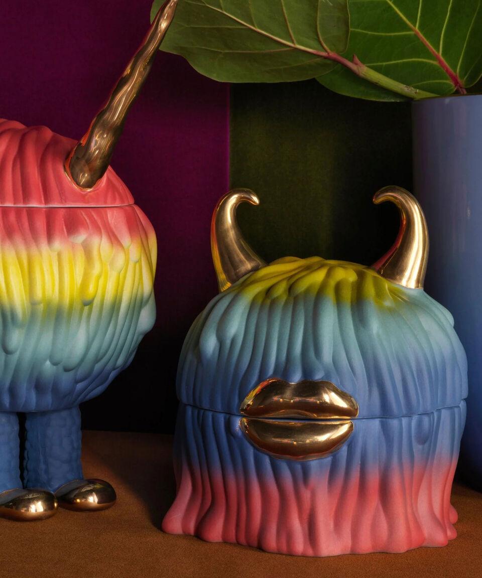 L Objet Set 4 Platos Haas Malibú Monster