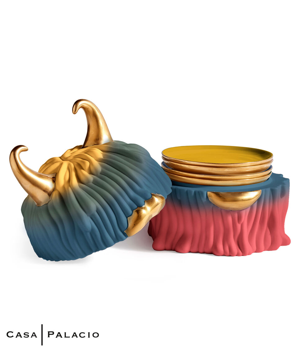 L Objet Set 4 Platos Haas Malibú Monster