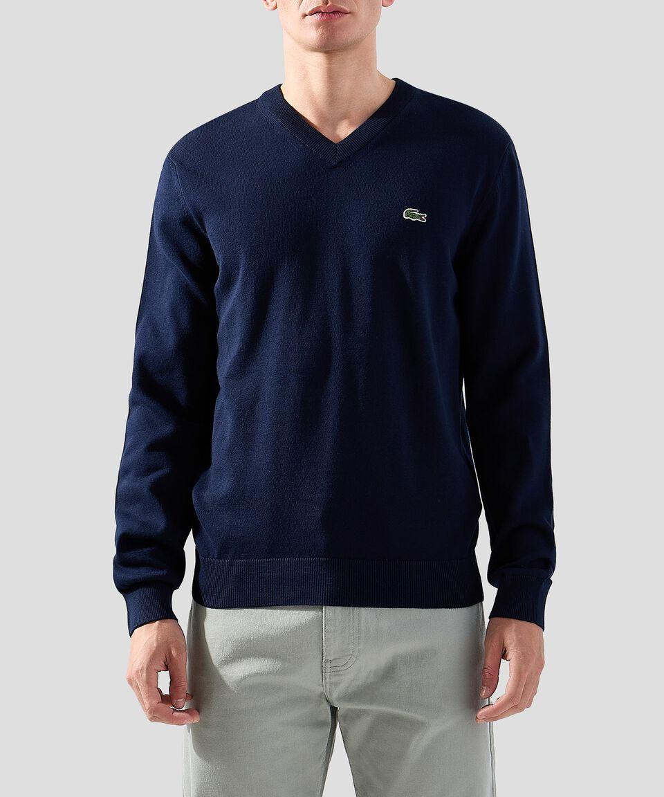 Lacoste Suéter cuello V Hombre