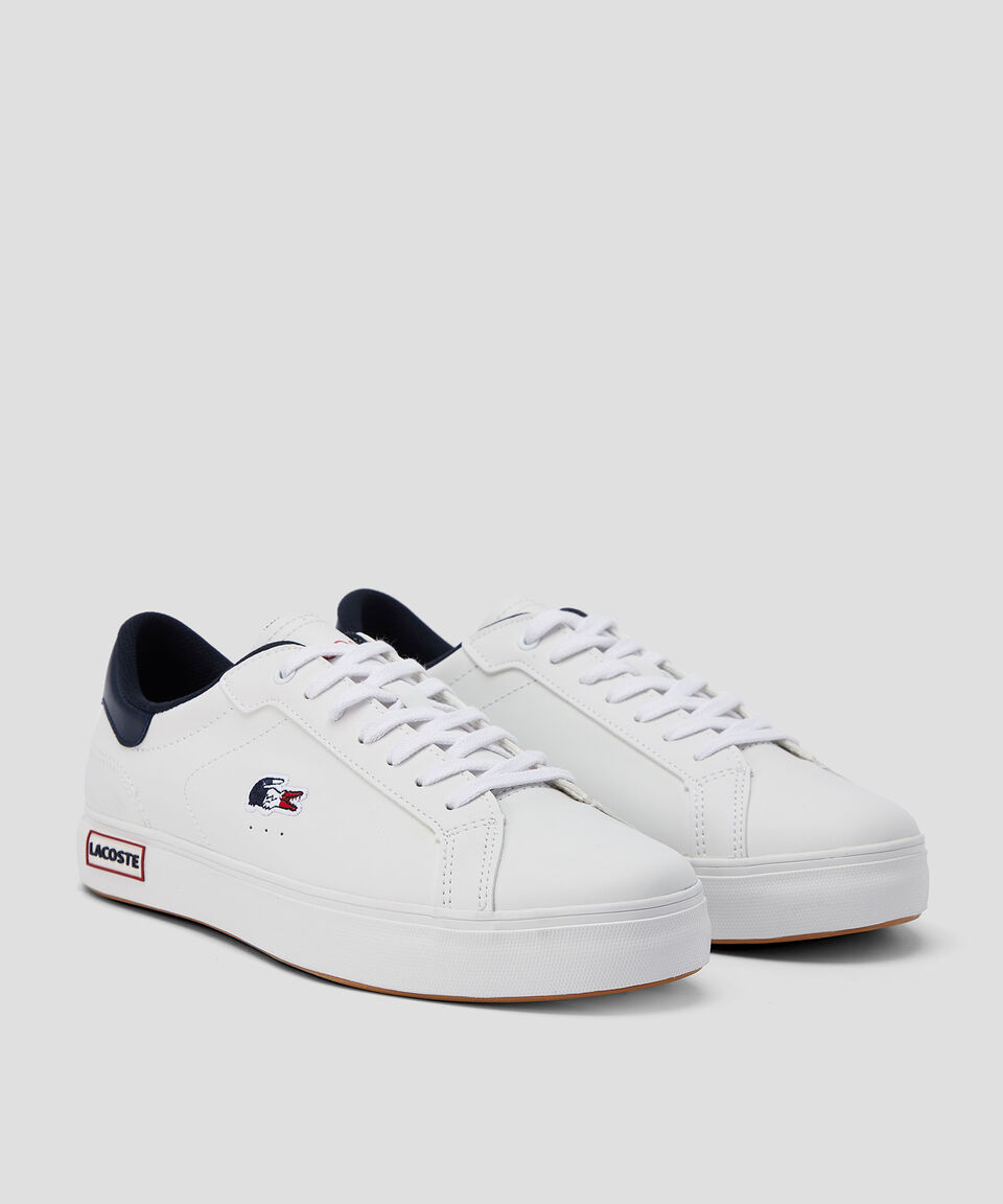 Lacoste Tenis Casuales En Piel Con Logotipo Hombre