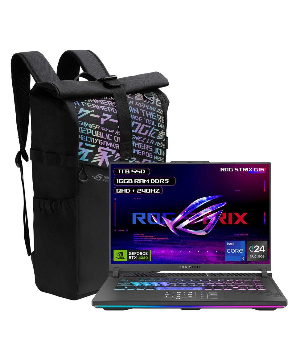 Asus Laptop Gaming ROG Strix G16 16" NVIDIA GeForce RTX 4060 Intel Core I9 RAM 16 GB SSD 1 TB