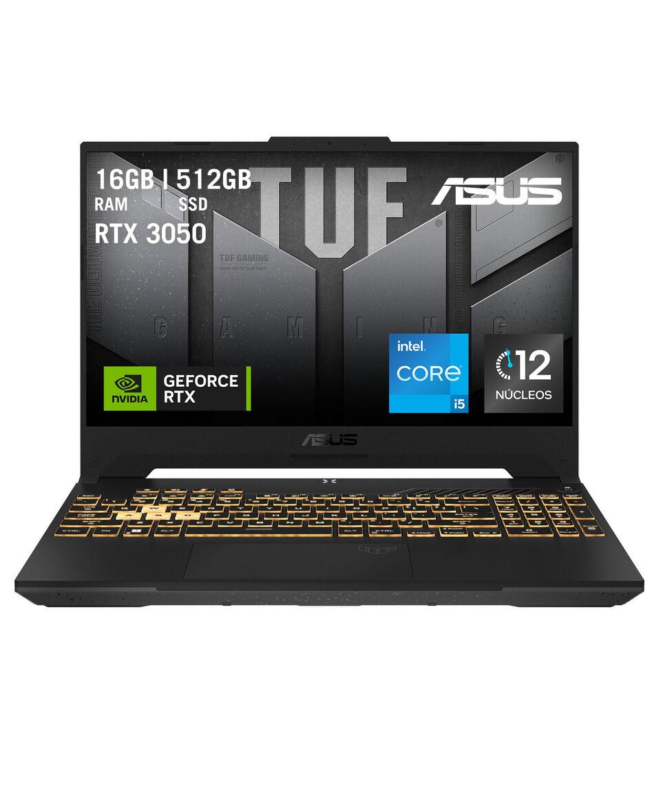 Asus Laptop TUF Gaming F15 15.6" Nvidia GeForce RTX 3050 Intel Core i5-12500H RAM 16 GB SSD 512 GB Gris