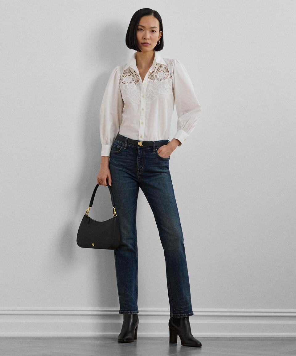 Lauren Camisa Calada Con Manga Larga Mujer