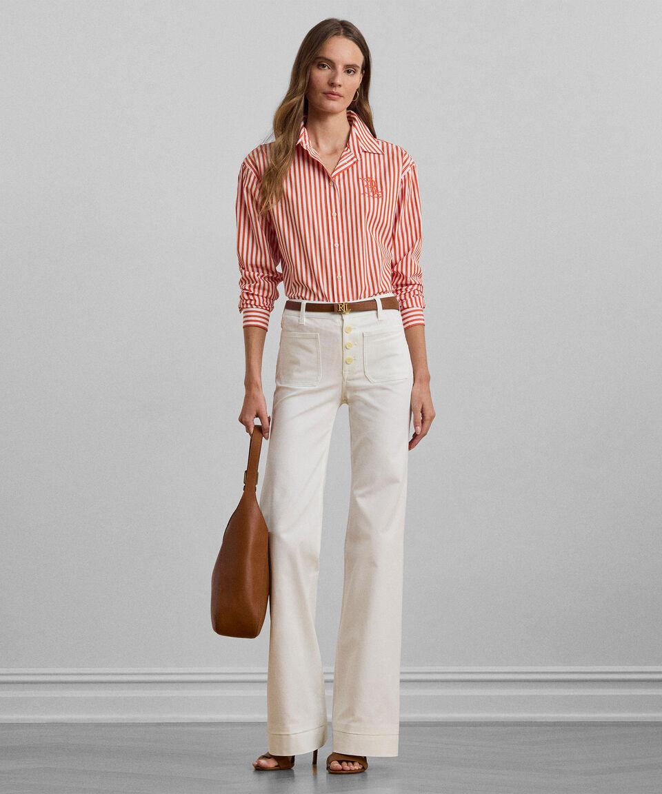 Lauren Camisa De Rayas Con Manga Larga Mujer