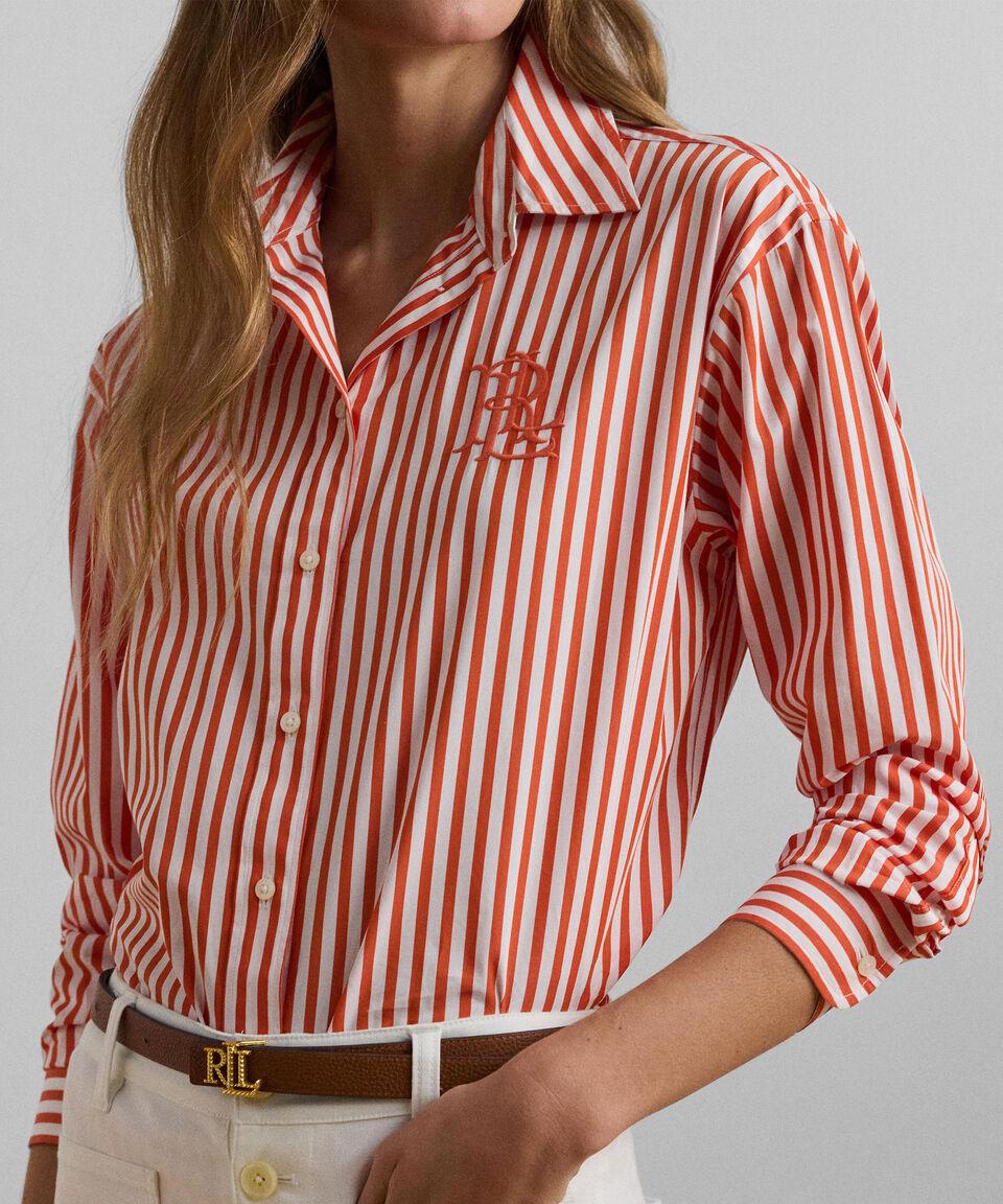 Lauren Camisa De Rayas Con Manga Larga Mujer