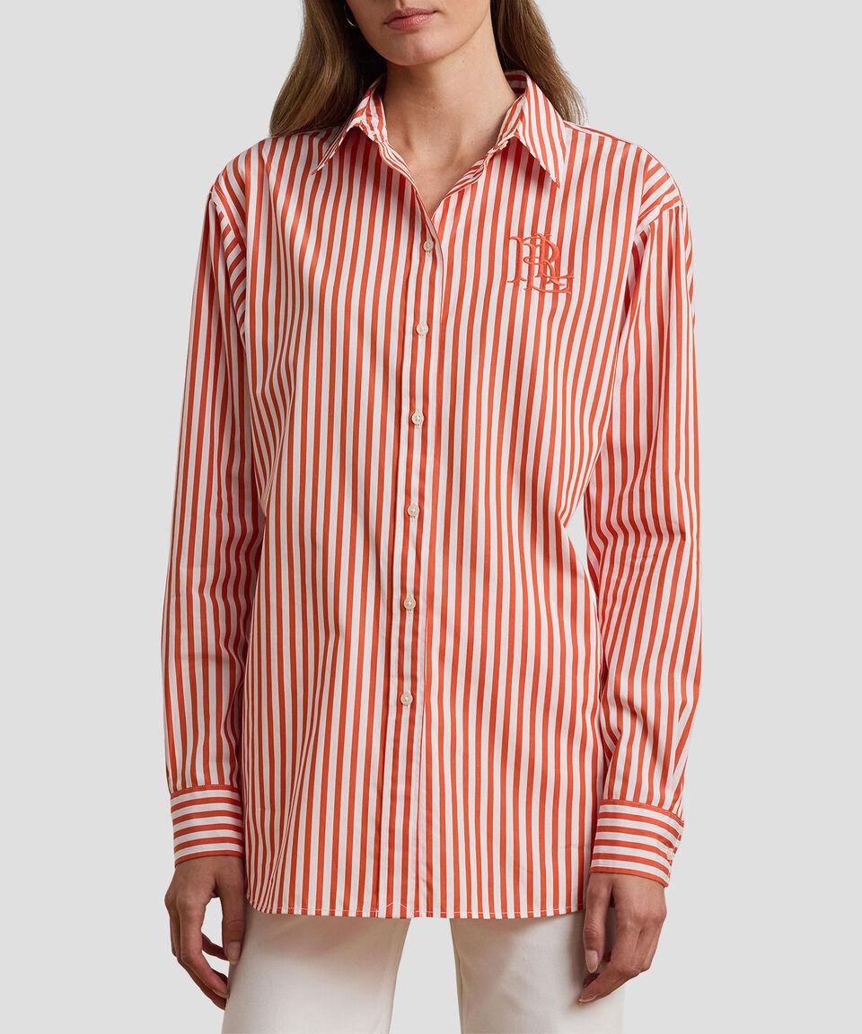 Lauren Camisa de rayas con manga larga Mujer