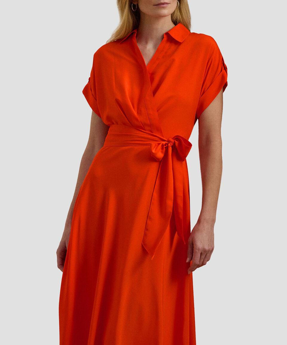 Lauren Vestido Midi Con Cinturón Mujer