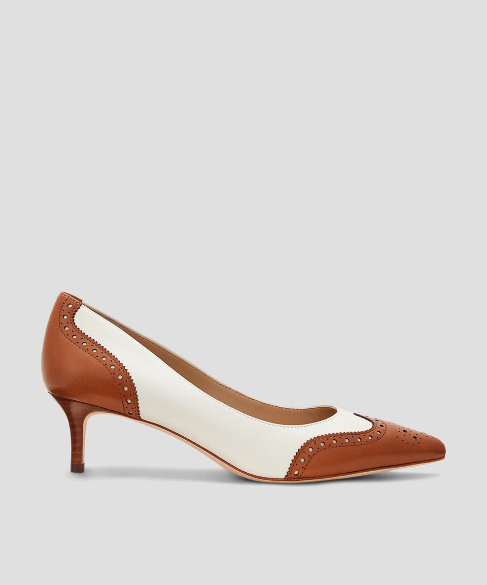 Lauren Zapatilla Adrienne Blanco con Café Mujer