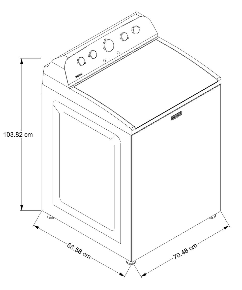 Maytag Lavadora Automática 24 Kg ExtraPower HE Carga Superior 7MMVW5035PW Blanca