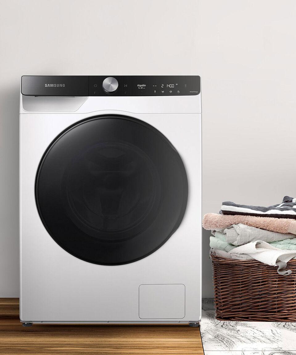 Samsung Lavasecadora Eléctrica 12.5 Kg De Carga Frontal WD12TP04DBE-AX Blanca