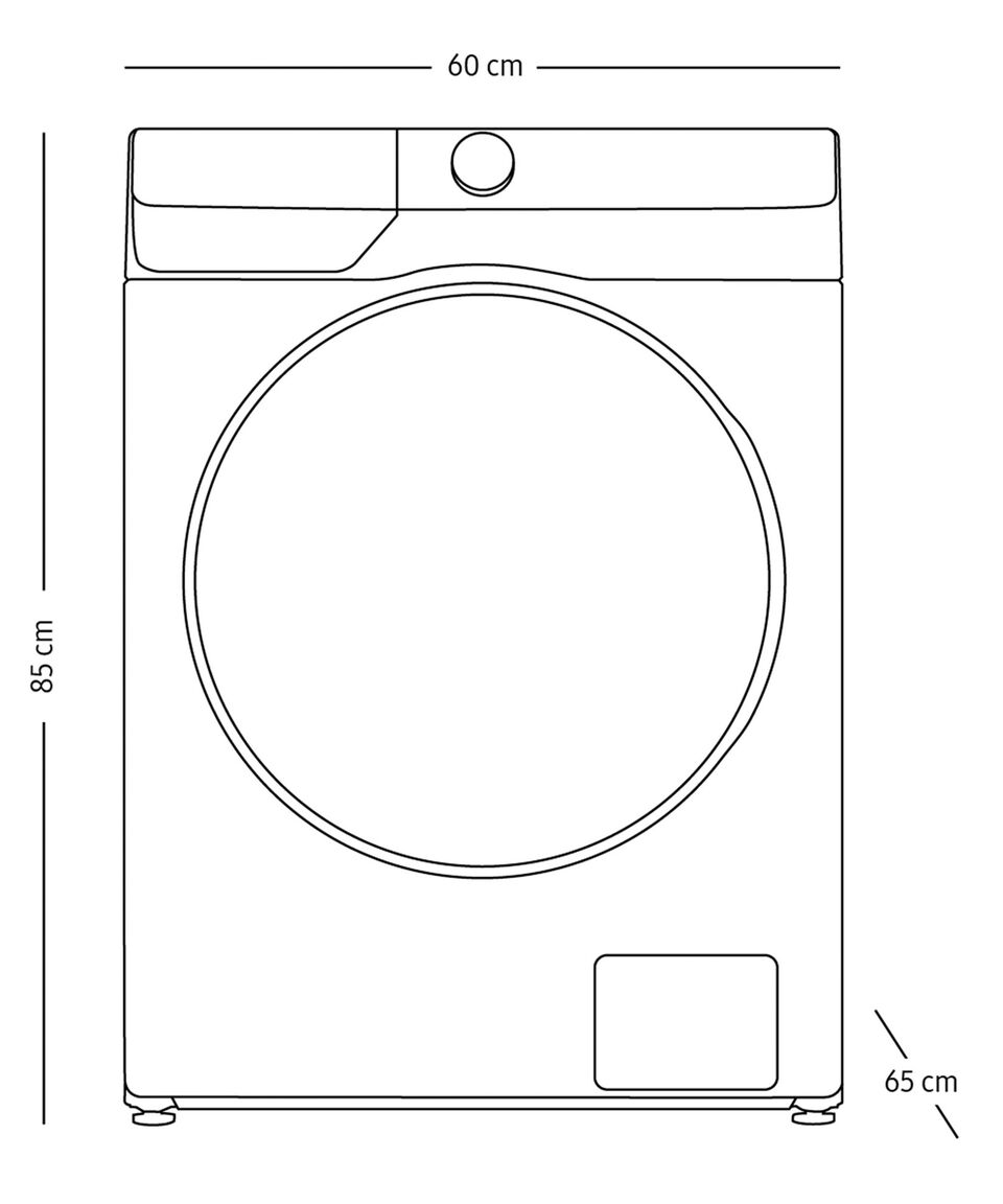 Samsung Lavasecadora Eléctrica 12.5 Kg De Carga Frontal WD12TP04DBE-AX Blanca
