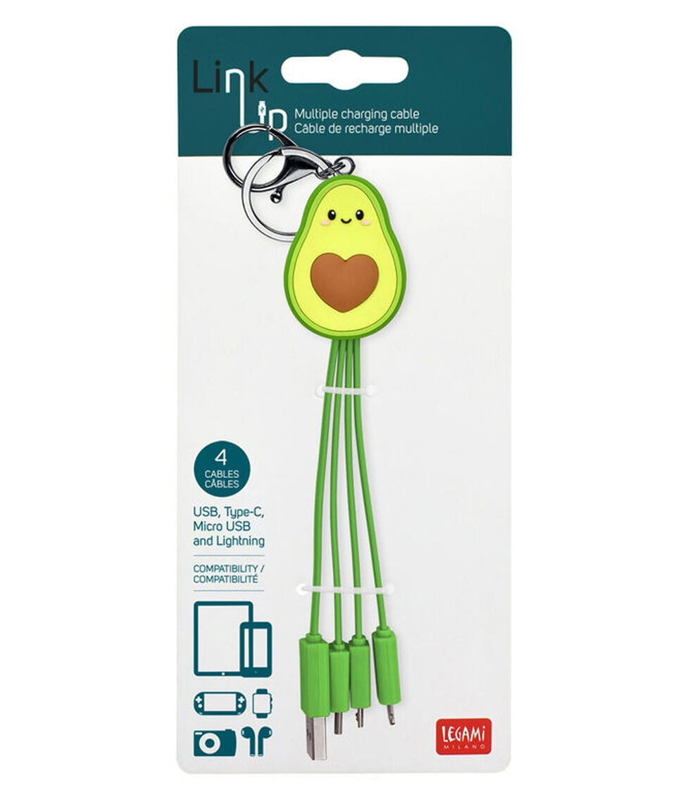 Legami Cable Multicargador Aguacate