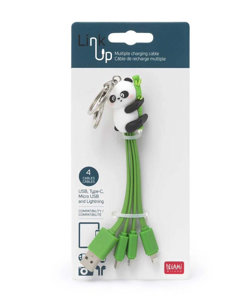 Legami Cable Multicargador Panda